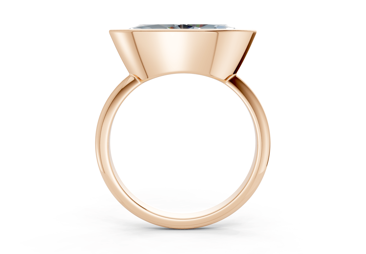 Soho Blue Diamond Solitaire Marquise Cut 2.3mm Engagement Ring