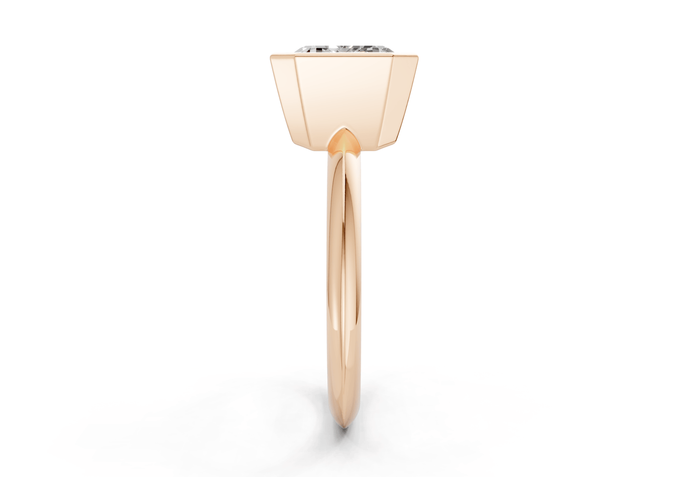 Soho Diamond Solitaire Emerald Cut 1.8mm Engagement Ring