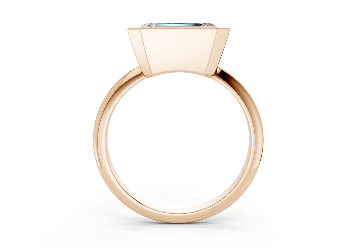 Soho Diamond Solitaire Emerald Cut 1.8mm Engagement Ring