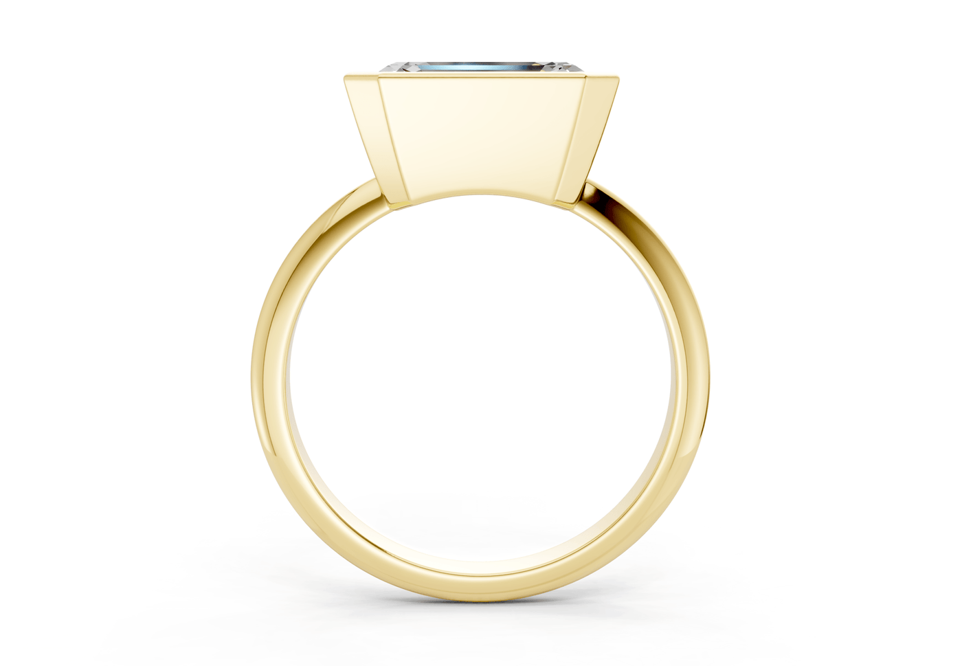 Soho Diamond Solitaire Emerald Cut 1.8mm Engagement Ring