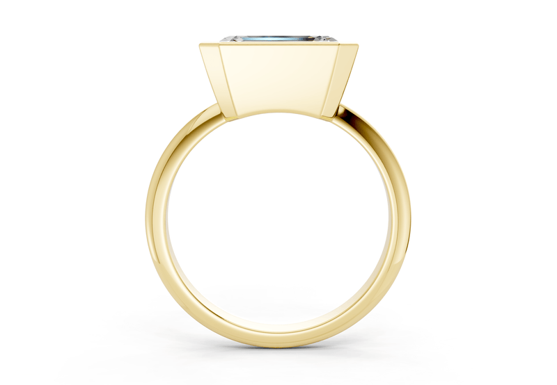 Soho Diamond Solitaire Emerald Cut 1.8mm Engagement Ring