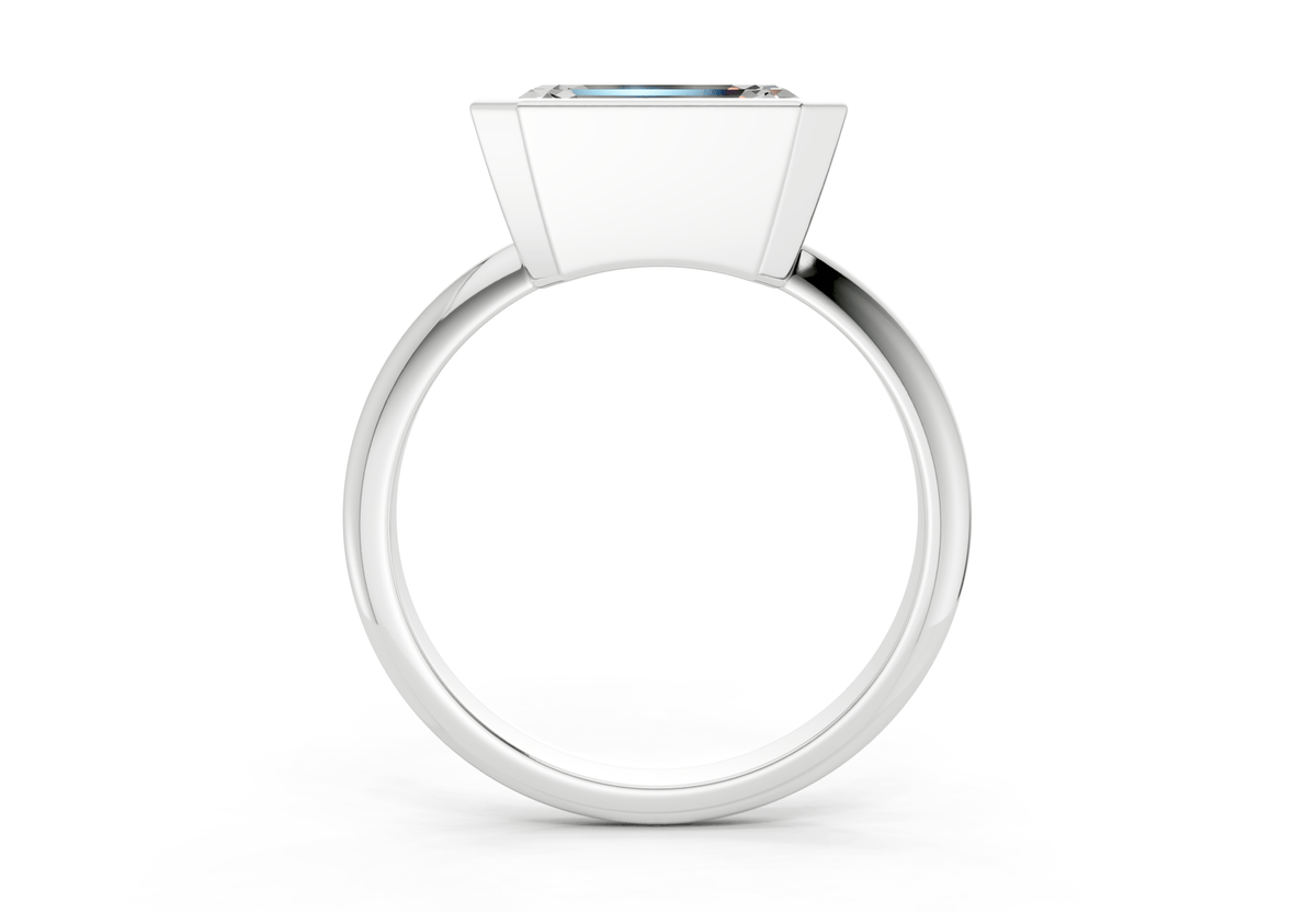 Soho Diamond Solitaire Emerald Cut 1.8mm Engagement Ring