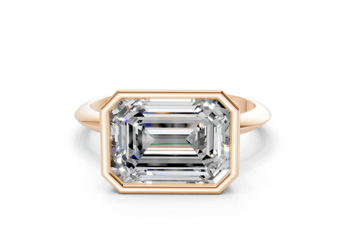 Soho Diamond Solitaire Emerald Cut 2.3mm Engagement Ring