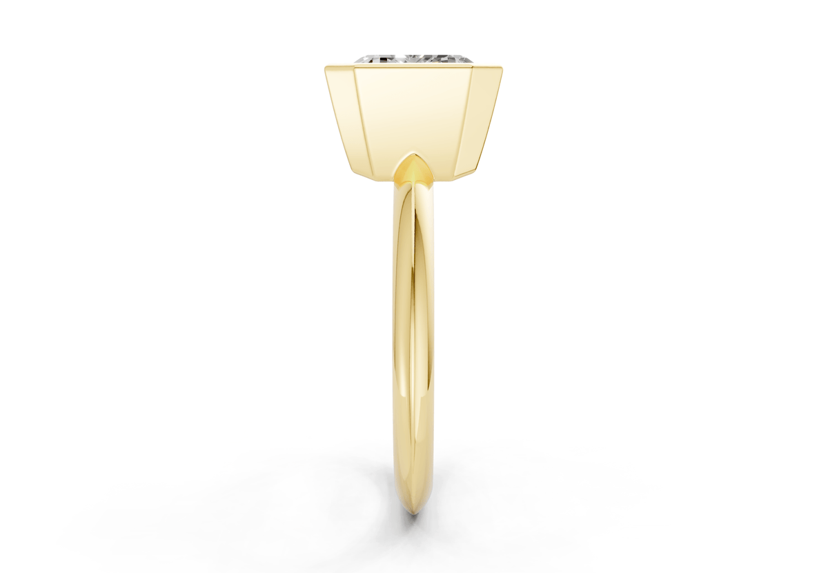 Soho Diamond Solitaire Emerald Cut 2.3mm Engagement Ring
