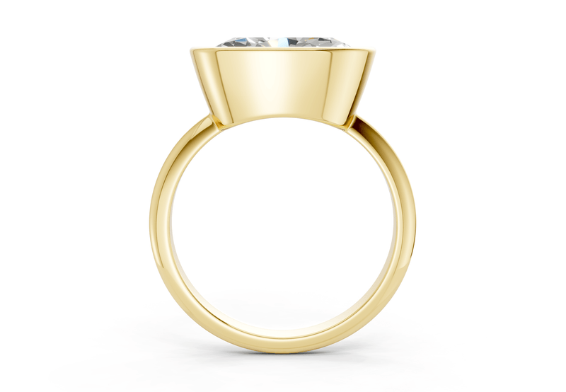 Soho Diamond Solitaire Oval Cut 1.8mm Engagement Ring