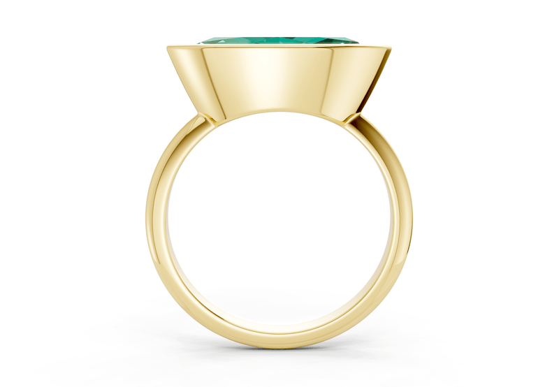 Soho Emerald Gemstone Solitaire Marquise Cut 1.8mm Engagement Ring