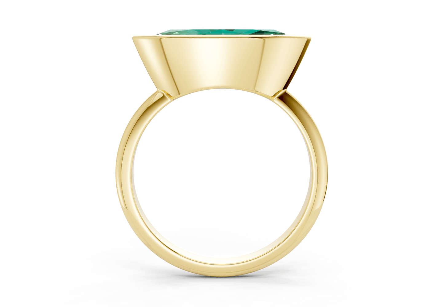 Soho Emerald Gemstone Solitaire Marquise Cut 2.3mm Engagement Ring - Ring Premier