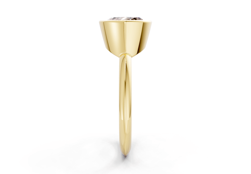 Soho Pink Diamond Solitaire Marquise Cut 2mm Engagement Ring - Ring Premier