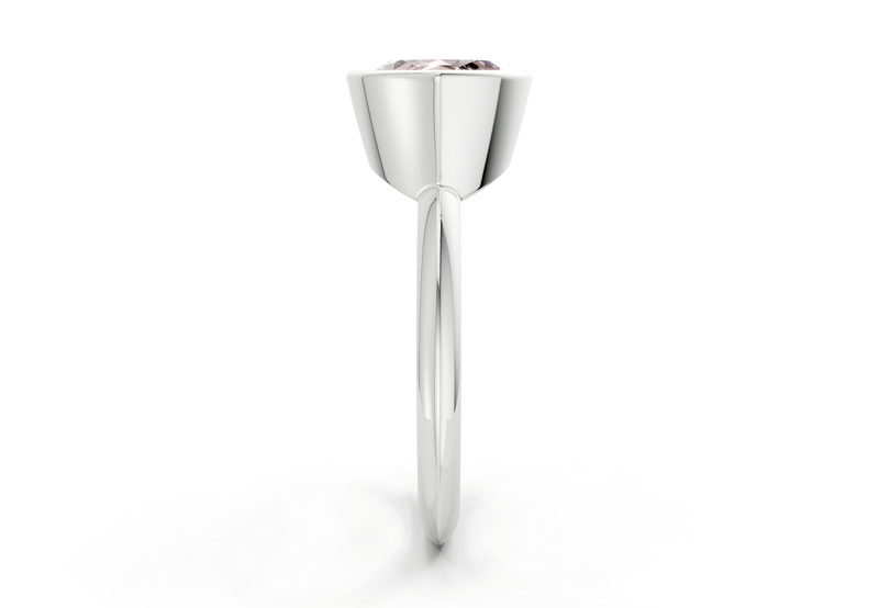 Soho Pink Diamond Solitaire Marquise Cut 2mm Engagement Ring - Ring Premier