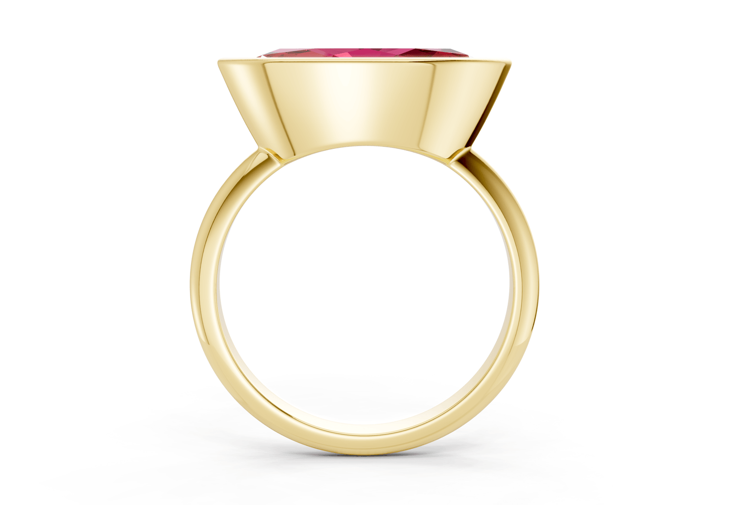 Soho Ruby Gemstone Solitaire Marquise Cut 2mm Engagement Ring - Ring Premier