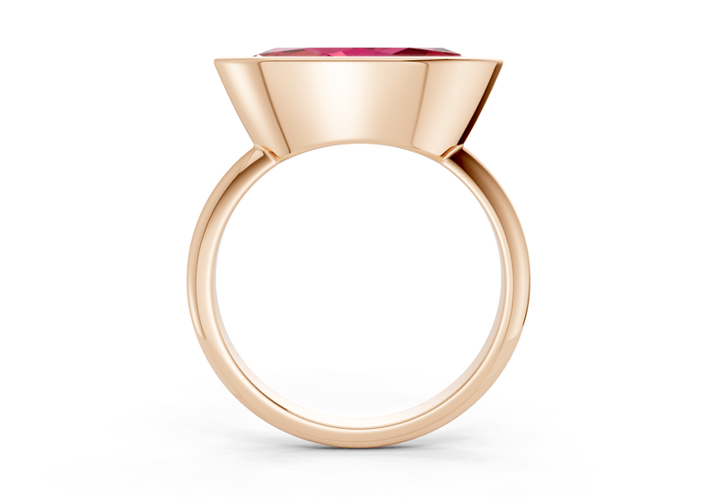 Soho Ruby Gemstone Solitaire Marquise Cut 2mm Engagement Ring - Ring Premier