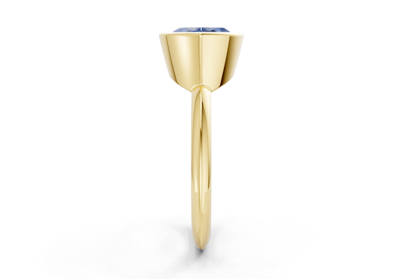 Soho Sapphire Gemstone Solitaire Marquise Cut 2.3mm Engagement Ring - Ring Premier