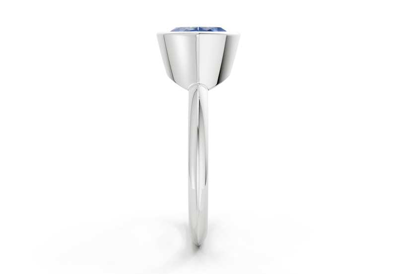 Soho Sapphire Gemstone Solitaire Marquise Cut 2mm Engagement Ring - Ring Premier