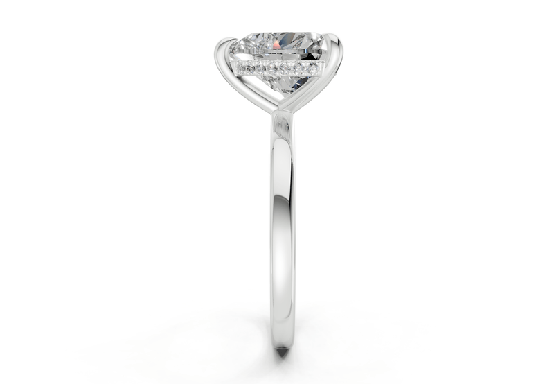 Solstice Diamond Solitaire Heart Cut 1.8mm Engagement Ring - Ring Premier