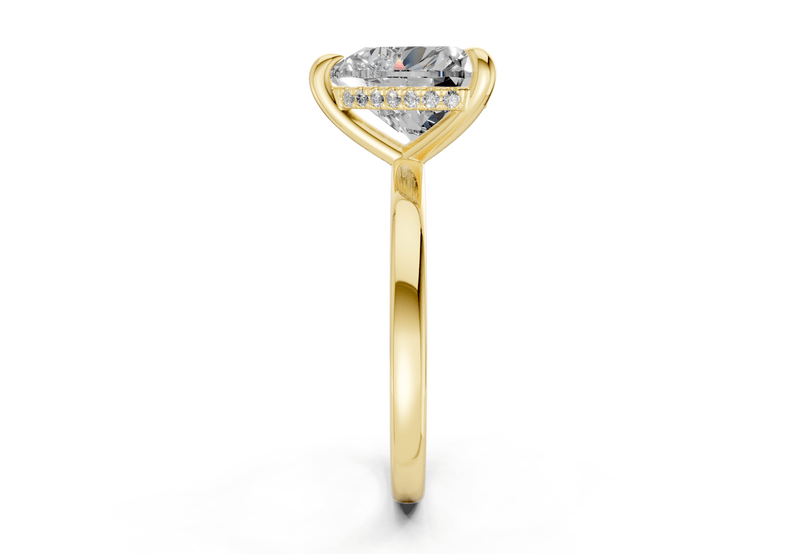 Solstice Diamond Solitaire Heart Cut 1.8mm Engagement Ring - Ring Premier
