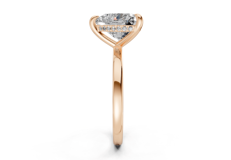 Solstice Diamond Solitaire Heart Cut 1.8mm Engagement Ring - Ring Premier