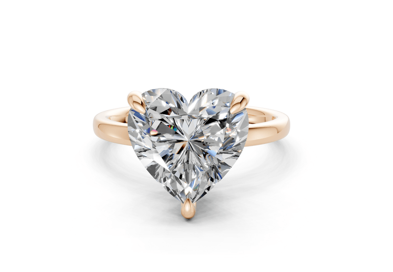 Solstice Diamond Solitaire Heart Cut 2mm Engagement Ring - Ring Premier