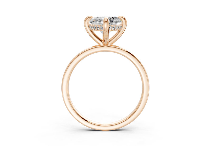 Solstice Diamond Solitaire Marquise Cut 1.8mm Engagement Ring - Ring Premier