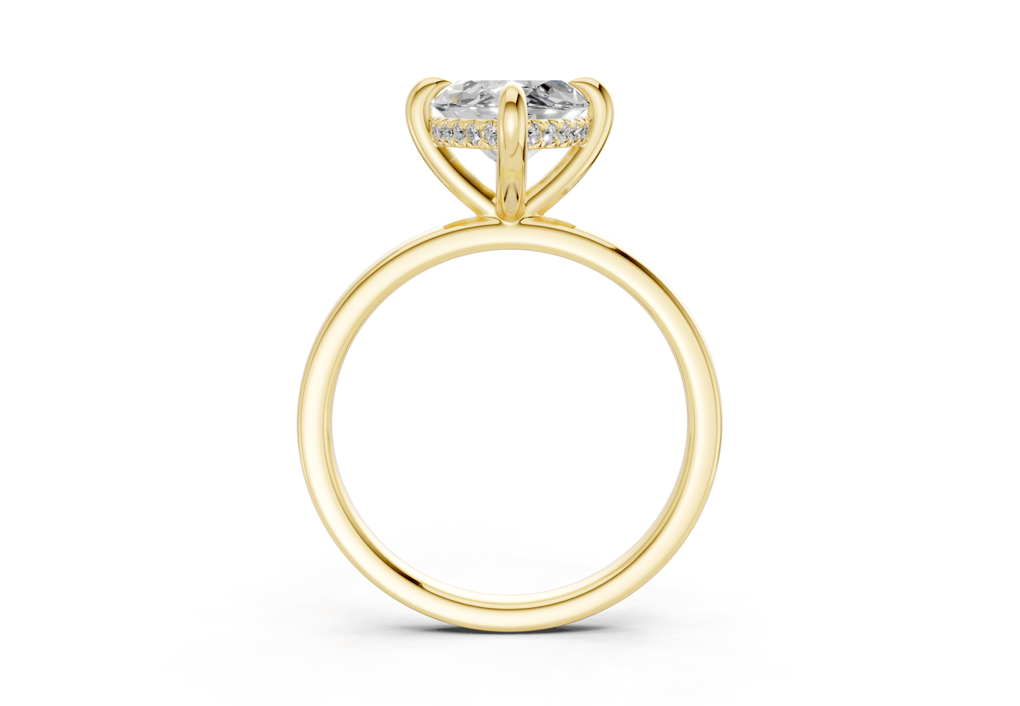 Solstice Diamond Solitaire Marquise Cut 2.3mm Engagement Ring - Ring Premier