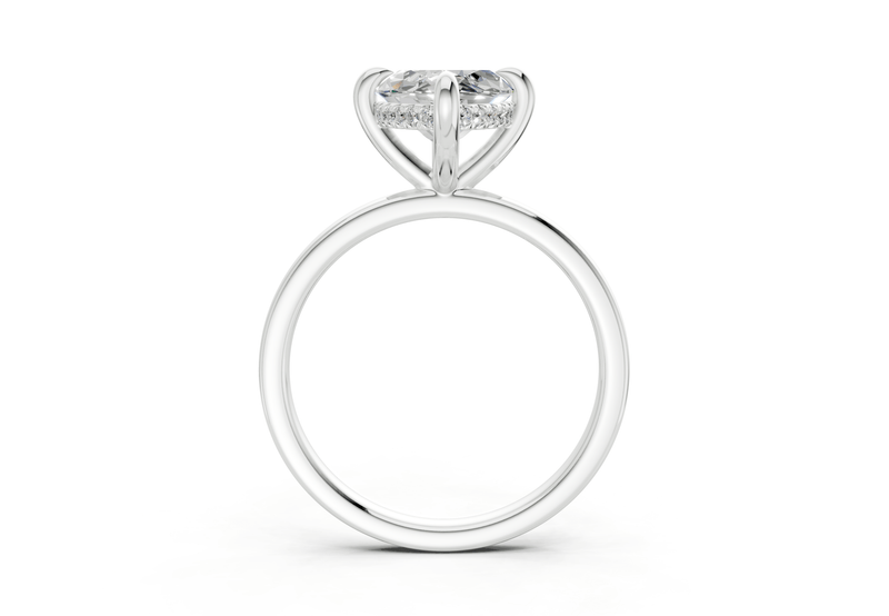 Solstice Diamond Solitaire Marquise Cut 2.3mm Engagement Ring - Ring Premier