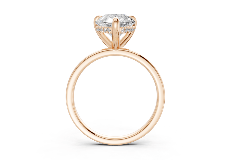 Solstice Diamond Solitaire Pear Cut 1.8mm Engagement Ring - Ring Premier