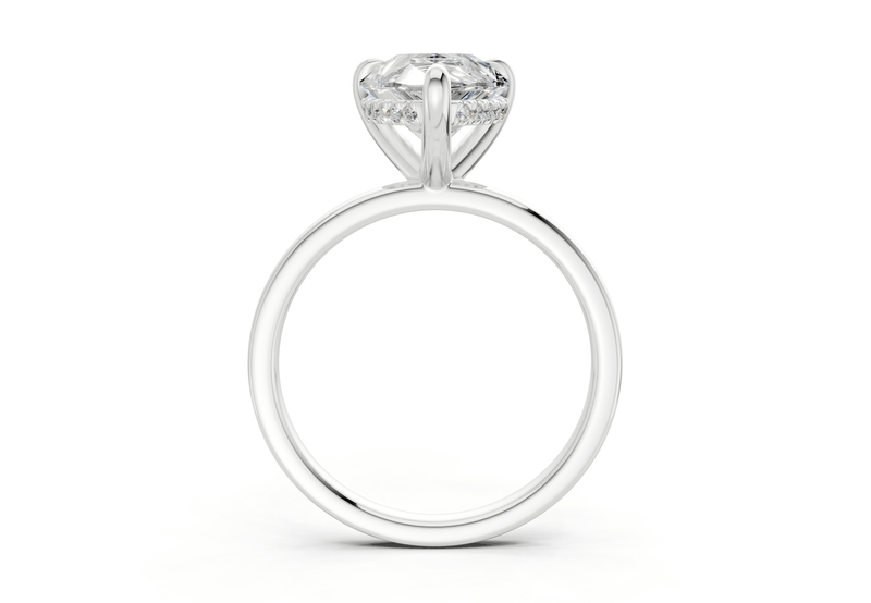 Solstice Diamond Solitaire Pear Cut 1.8mm Engagement Ring - Ring Premier