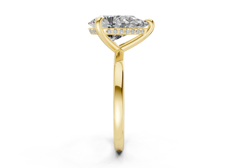 Solstice Diamond Solitaire Pear Cut 2mm Engagement Ring - Ring Premier