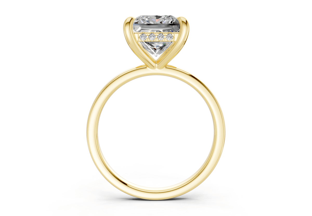 Solstice Diamond Solitaire Princess Cut 2.3mm Engagement Ring