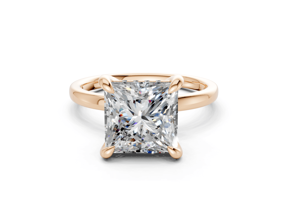 Solstice Diamond Solitaire Princess Cut 2mm Engagement Ring