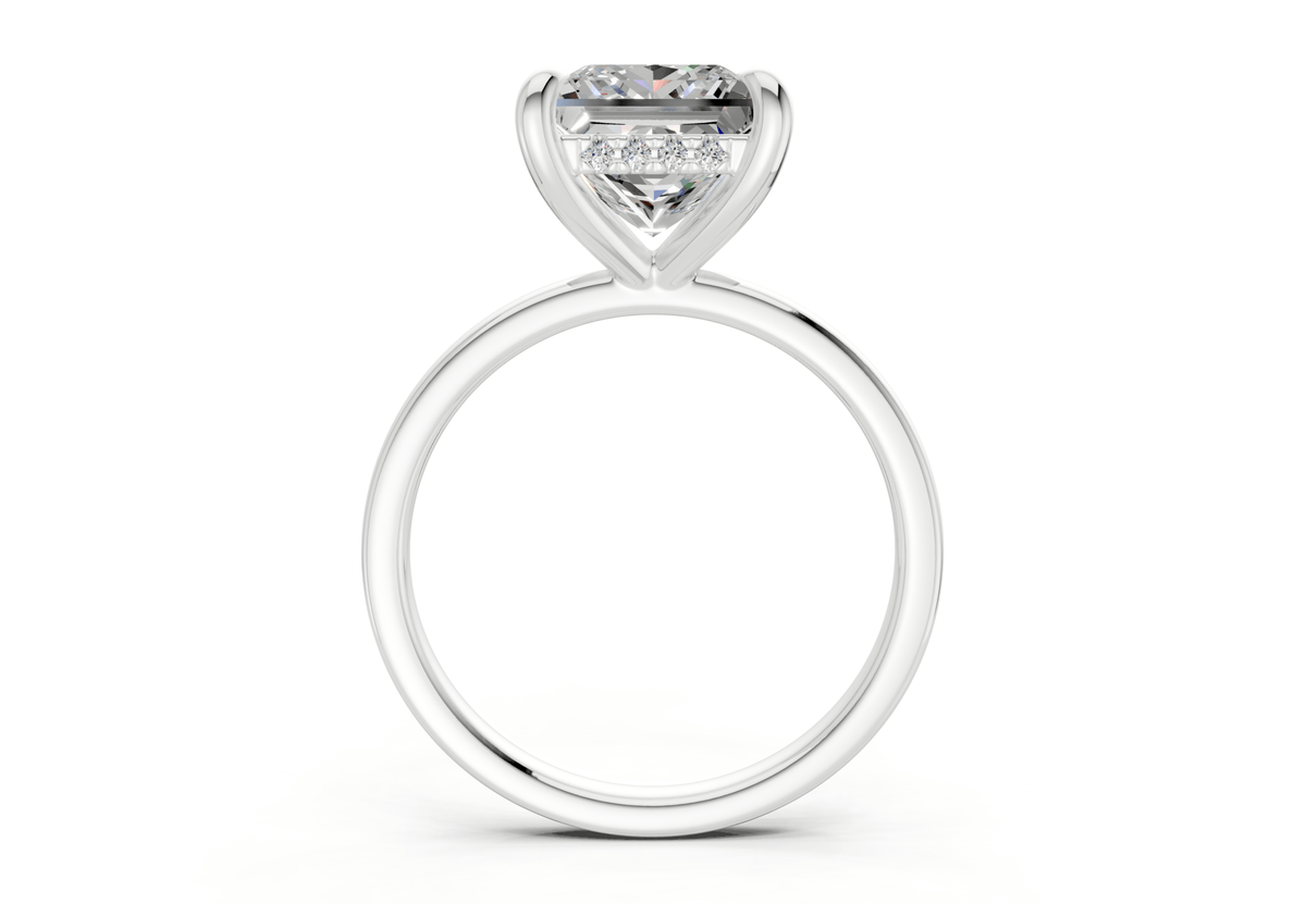 Solstice Diamond Solitaire Princess Cut 2mm Engagement Ring