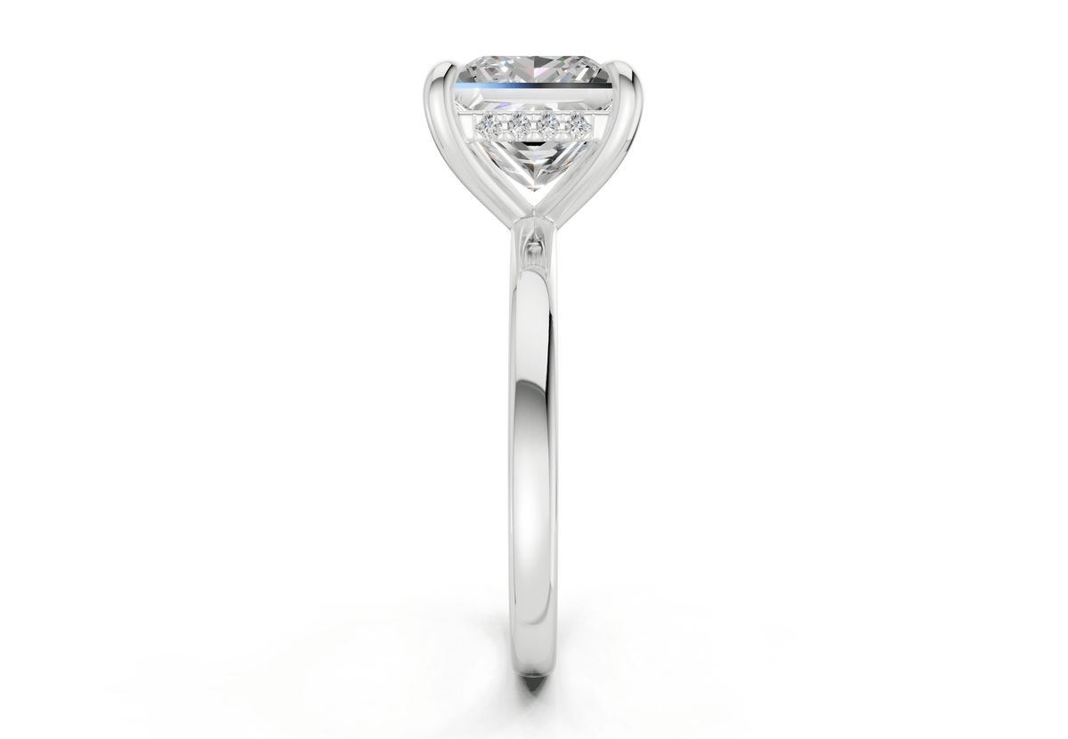 Solstice Diamond Solitaire Princess Cut 2mm Engagement Ring