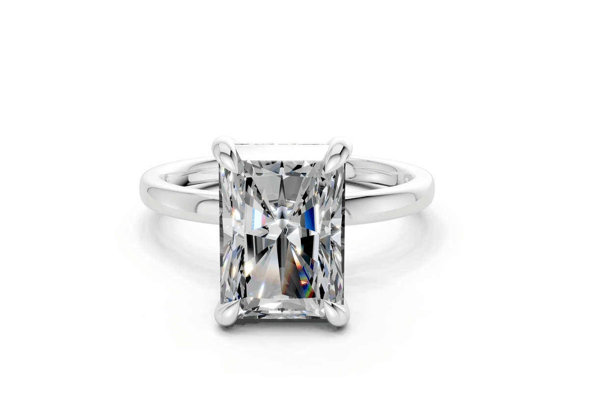 Solstice Diamond Solitaire Radiant Cut 1.8mm Engagement Ring