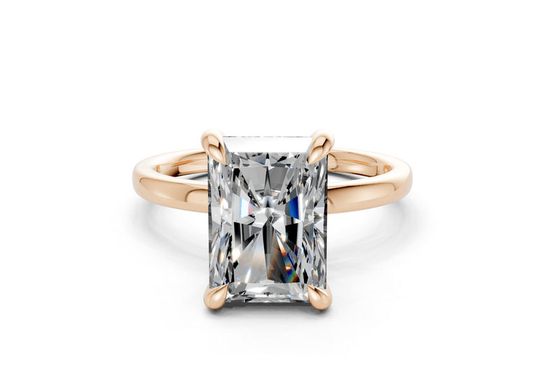 Solstice Diamond Solitaire Radiant Cut 2.3mm Engagement Ring - Ring Premier