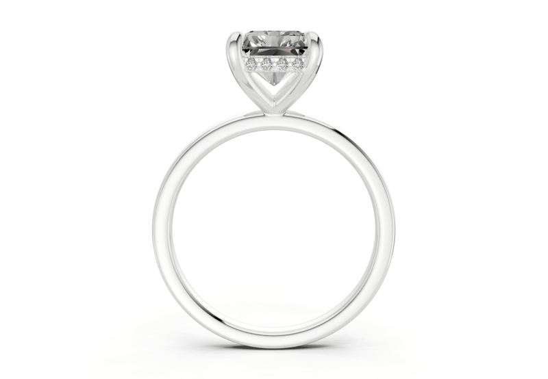 Solstice Diamond Solitaire Radiant Cut 2.3mm Engagement Ring - Ring Premier