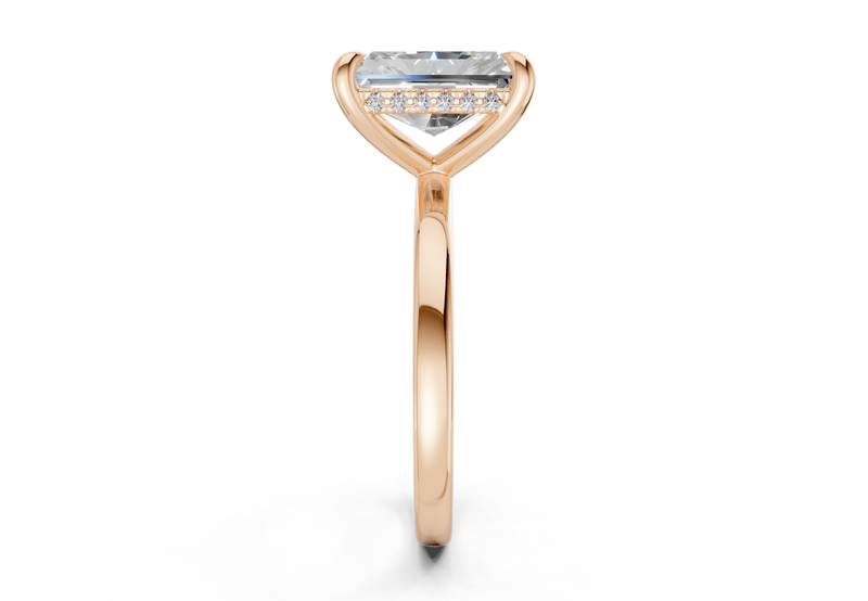Solstice Diamond Solitaire Radiant Cut 2.3mm Engagement Ring - Ring Premier