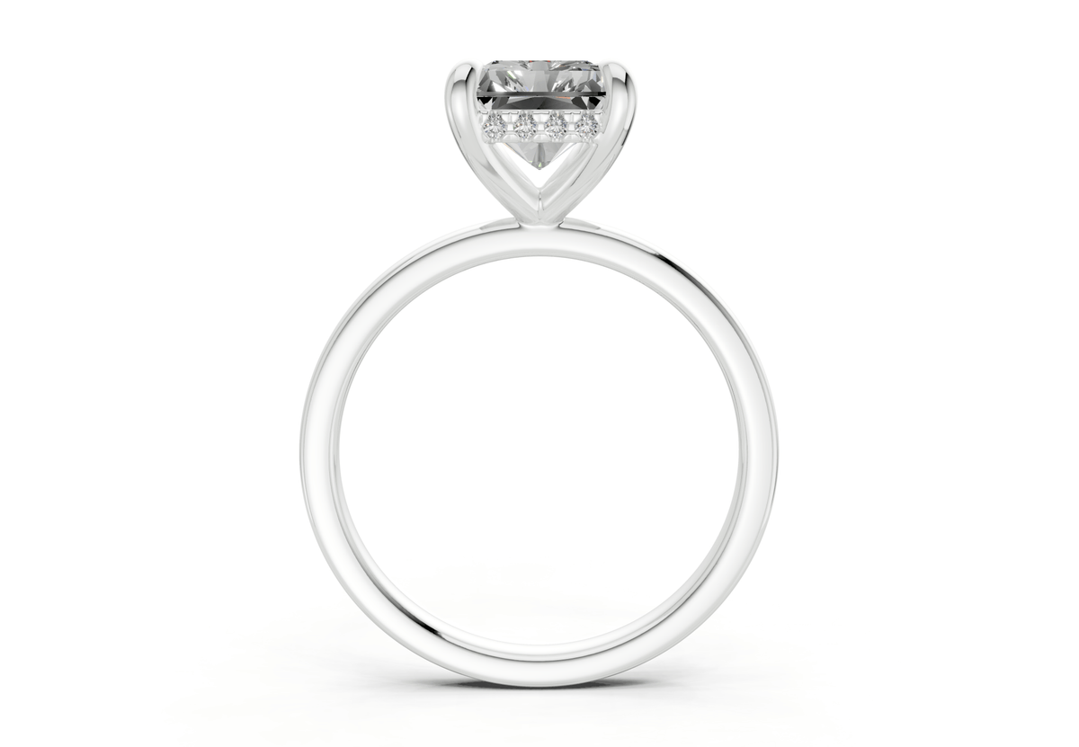 Solstice Diamond Solitaire Radiant Cut 2mm Engagement Ring