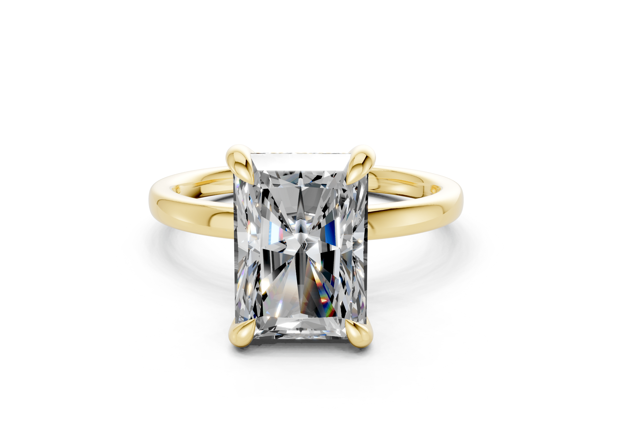 Solstice Diamond Line Solstice Diamond Solitaire Radiant Cut 2mm Engagement Ring – Ring Premier