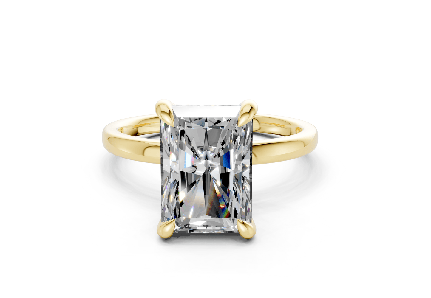Solstice Diamond Solitaire Radiant Cut 2mm Engagement Ring - Ring Premier