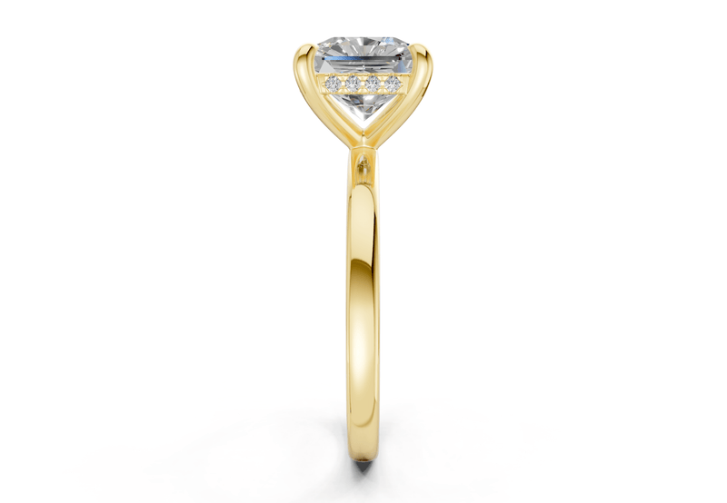 Solstice Diamond Solitaire Radiant Squareuare Cut 2mm Engagement Ring - Ring Premier