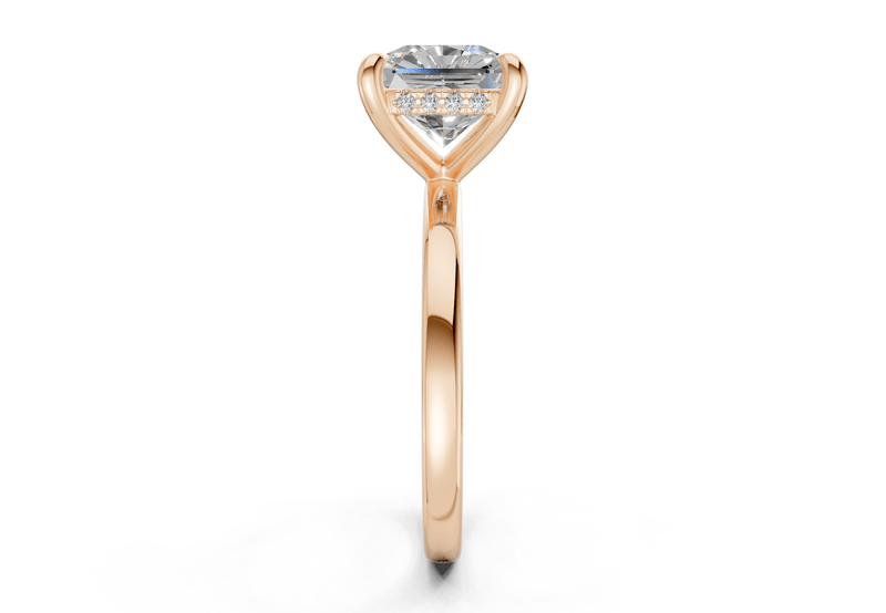 Solstice Diamond Solitaire Radiant Squareuare Cut 2mm Engagement Ring - Ring Premier