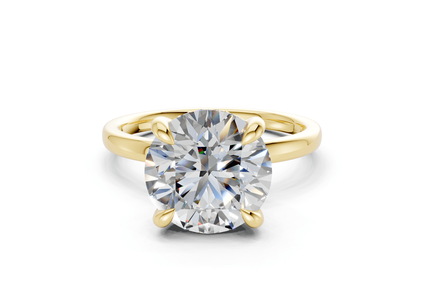Solstice Diamond Solitaire Round Cut 2mm Engagement Ring - Ring Premier