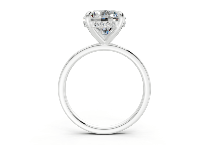 Solstice Diamond Solitaire Round Cut 2mm Engagement Ring - Ring Premier