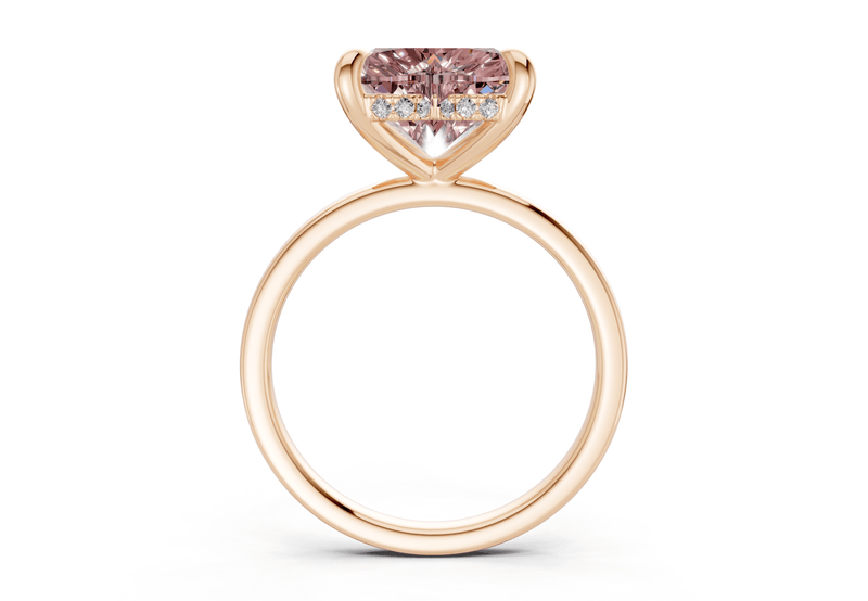 Solstice Pink Diamond Solitaire Heart Cut 1.8mm Engagement Ring - Ring Premier