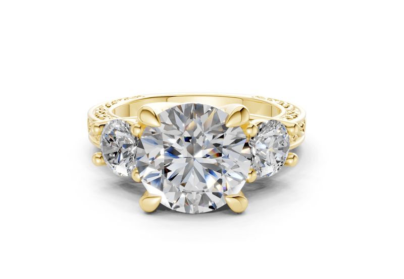The Aldridge Three Stone Bold Engagement Ring - Ring Premier
