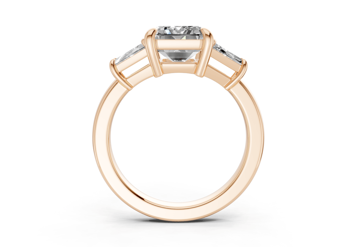 The Broome Three Stone Engagement Ring