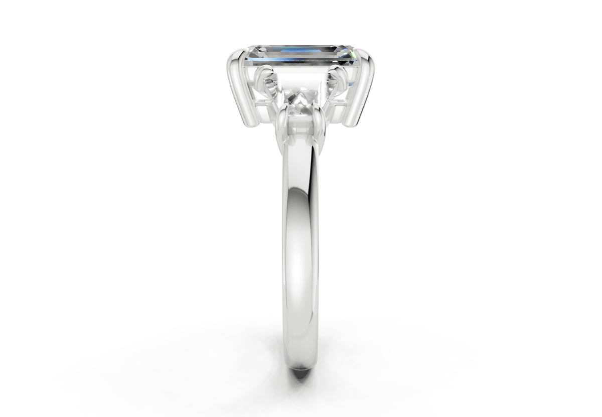The Broome Three Stone Engagement Ring