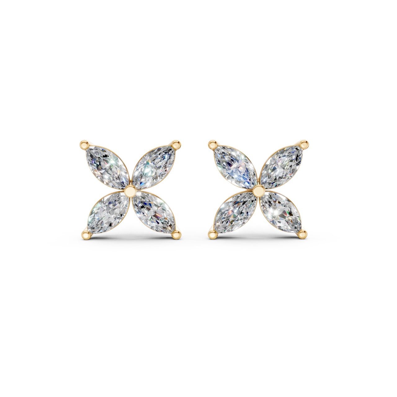 The Fleur Marquise Studs - Ring Premier