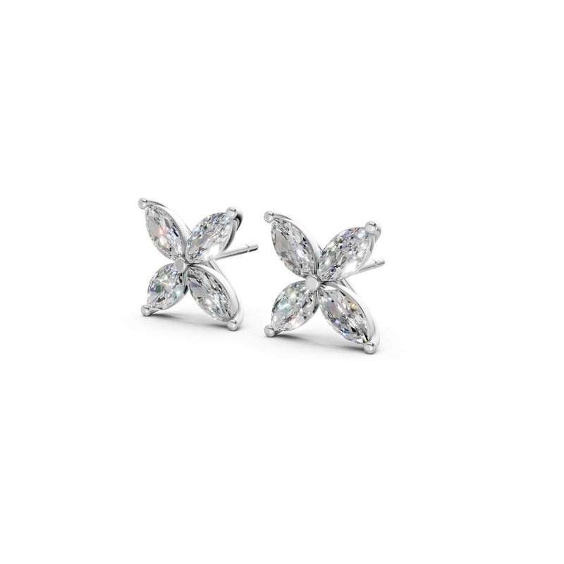 The Fleur Marquise Studs - Ring Premier