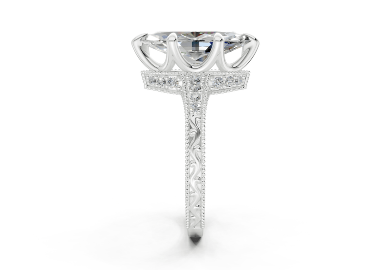 The Rosemont Three Stone Engagement Ring - Ring Premier