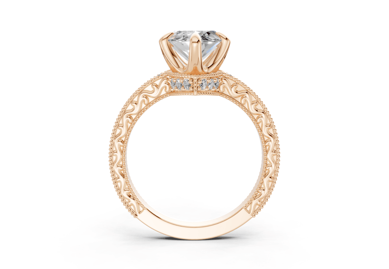 The Rosemont Three Stone Engagement Ring - Ring Premier